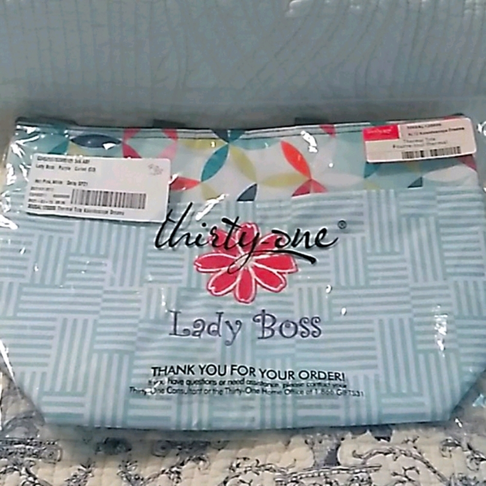 31 thermal lunch bag with Lady boss on it